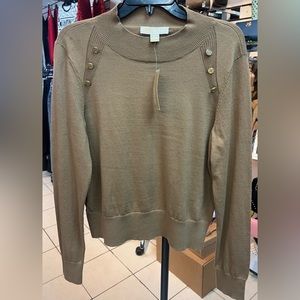 Michael Kors sweater top dark camel size XL new with tags